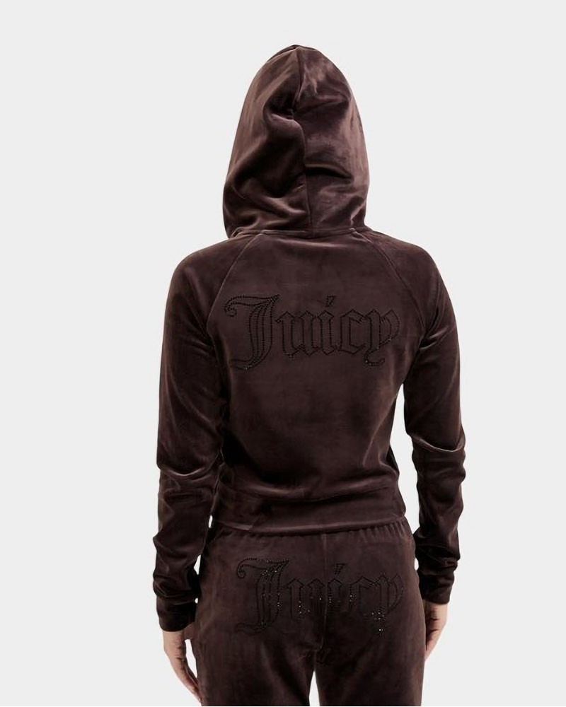 JUICY MADISON OUTLINE HOODIE - JCWAS225306-193 JUICY MADISON OUTLINE HOODIE - JCWAS225306-193