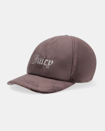 JUICY VERONICA VELOUR & DIAMANTE BASEBALL - JCAWH224702-193 JUICY VERONICA VELOUR & DIAMANTE BASEBALL - JCAWH224702-193