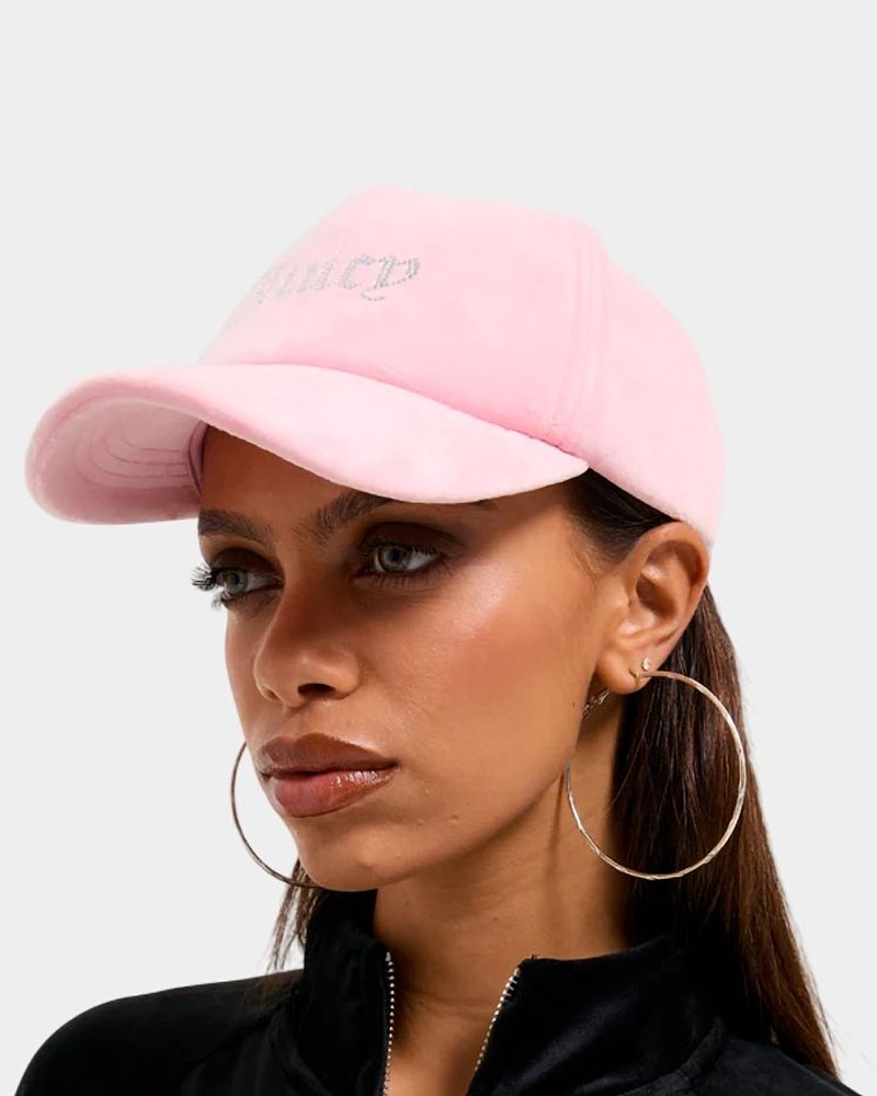 JUICY VERONICA VELOUR & DIAMANTE BASEBALL - JCAWH224702-105 JUICY VERONICA VELOUR & DIAMANTE BASEBALL - JCAWH224702-105