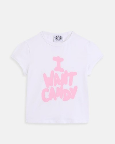 JUICY I WANT CANDY
CAPPED BABY SLEEVE TSHIRT - JCNCT126460-117