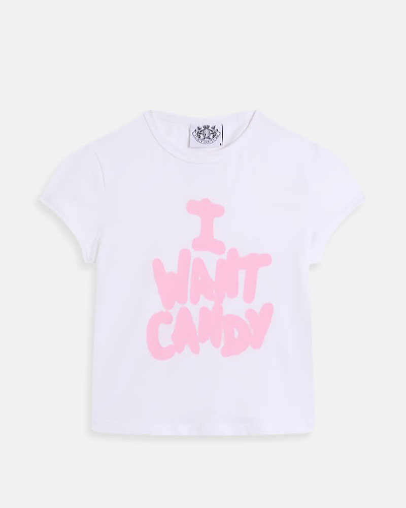 JUICY I WANT CANDY
CAPPED BABY SLEEVE TSHIRT - JCNCT126460-117