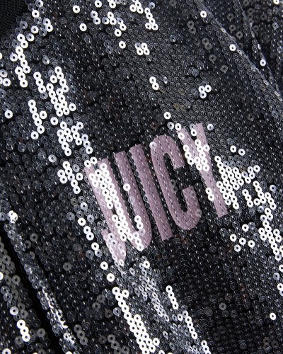JUICY JUICY COUTURE SEQUIN CROPPED BOMBER - JCWIJ126352-101
