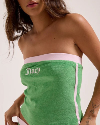 JUICY APPLIQUE TERRY BOOB TUBE - JCWSC126314-972