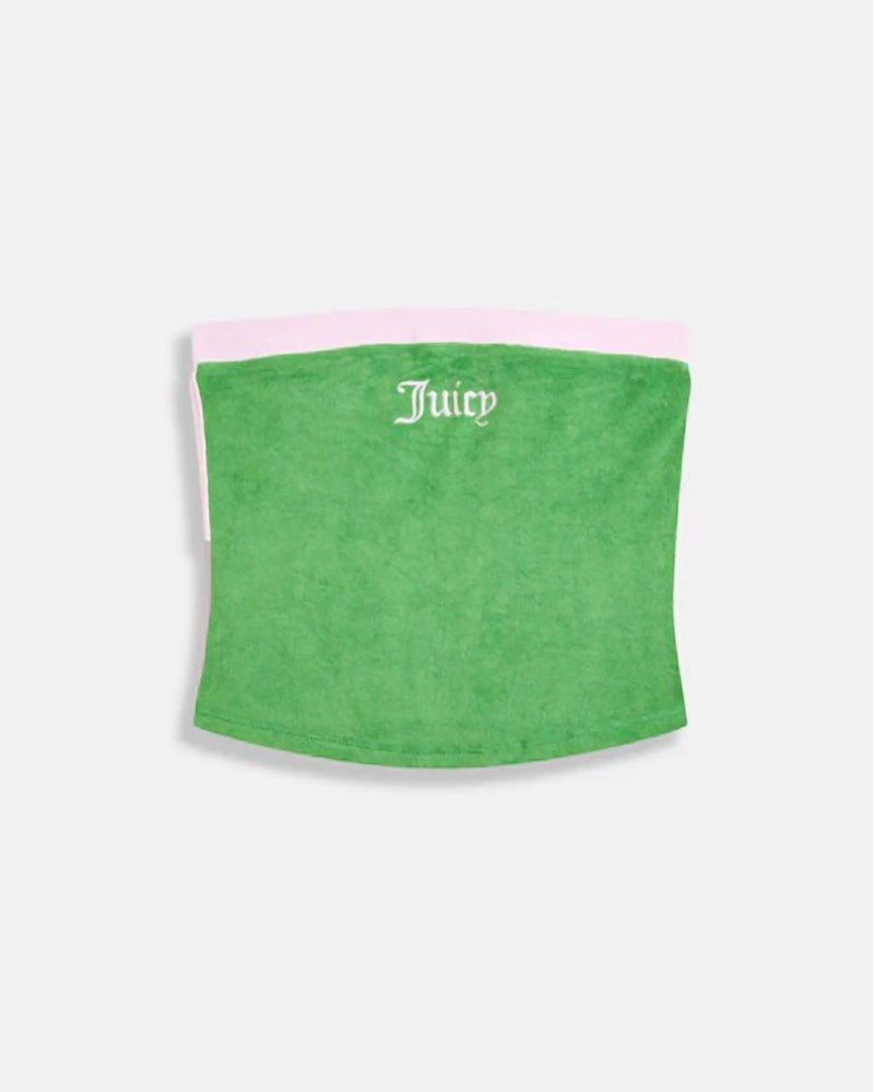 JUICY APPLIQUE TERRY BOOB TUBE - JCWSC126314-972