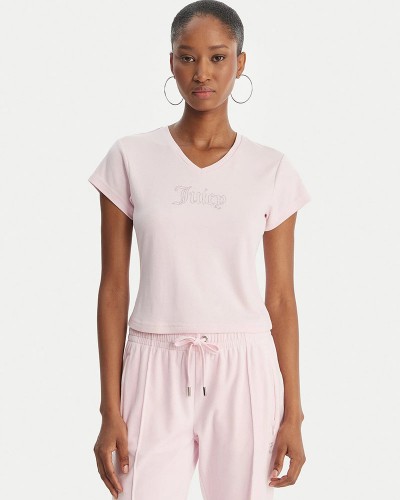 JUICY CAPPED SLEEVE V NECK TSHIRT - JCWCT126318-381