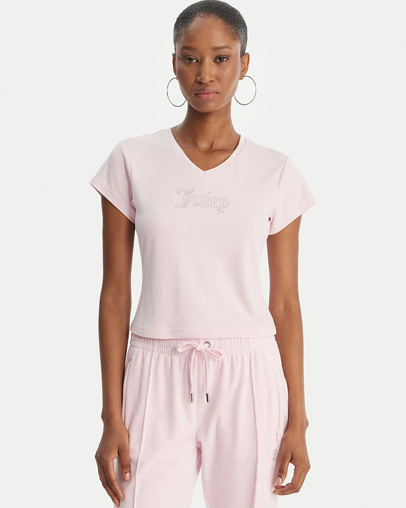 JUICY CAPPED SLEEVE V NECK TSHIRT - JCWCT126318-381