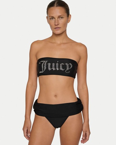 JUICY JUICY DIAMANTE ROLL DOWN BANDEAU BIKINI - JCITS126205-101