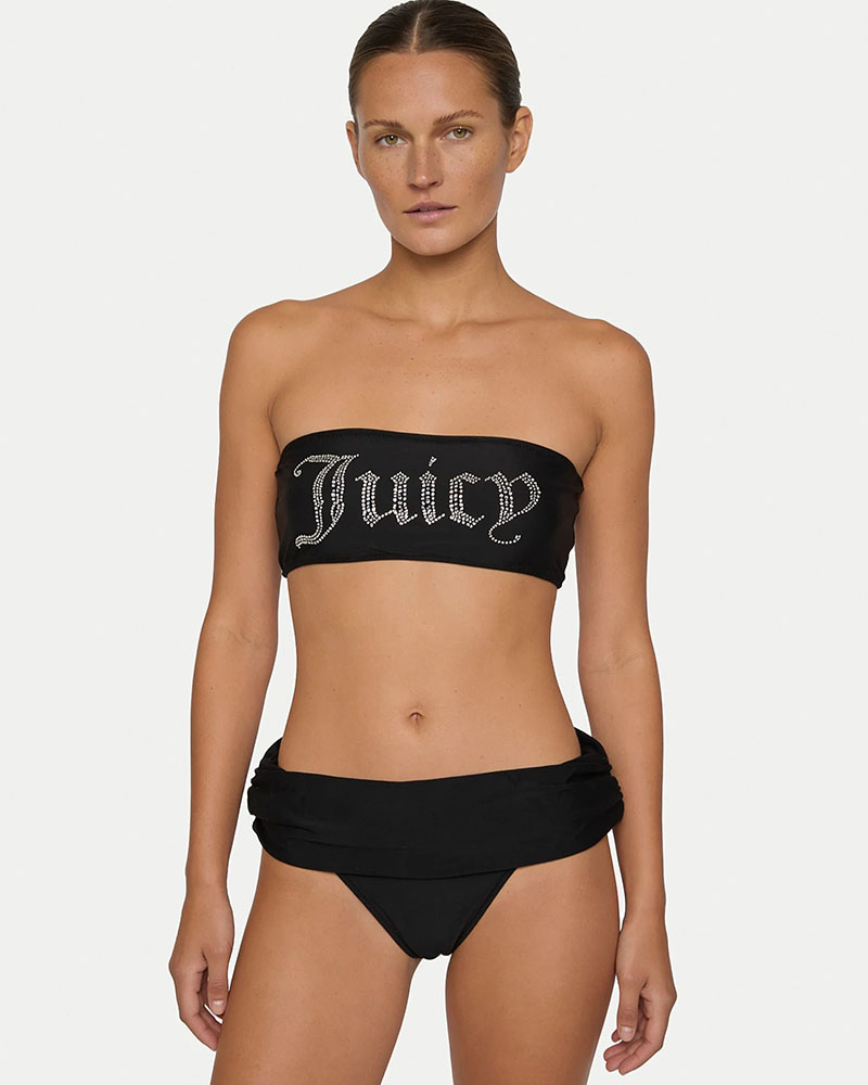 JUICY JUICY DIAMANTE ROLL DOWN BANDEAU BIKINI - JCITS126205-101
