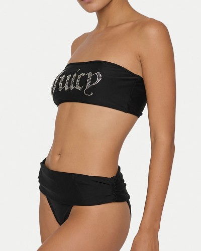 JUICY JUICY DIAMANTE ROLL DOWN BANDEAU BIKINI - JCITS126205-101