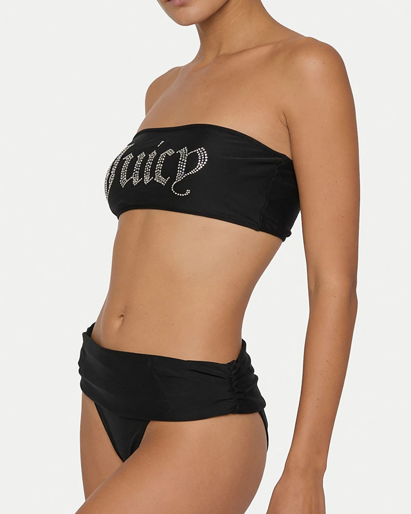 JUICY JUICY DIAMANTE ROLL DOWN BANDEAU BIKINI - JCITS126205-101