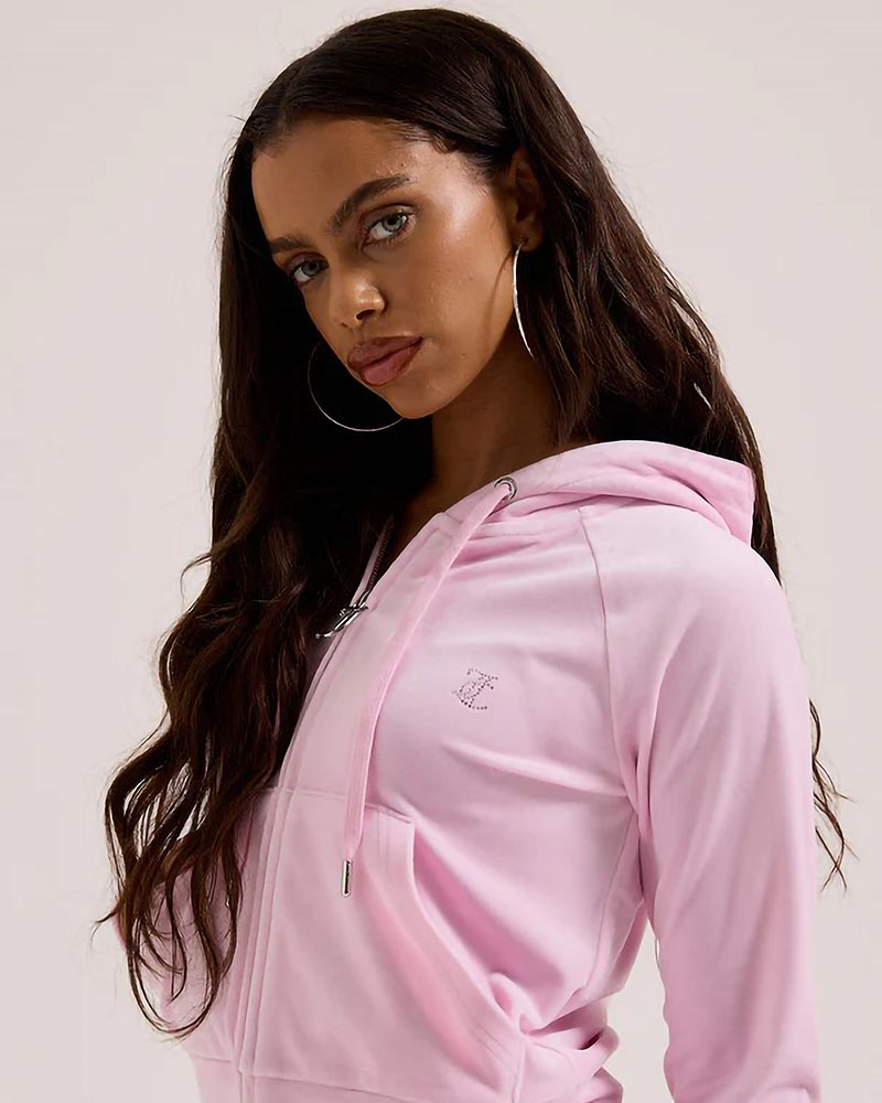 JUICY MADISON OUTLINE HOODIE - JCWAS126326-381