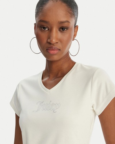 JUICY CAPPED SLEEVE V NECK TSHIRT - JCWCT126318-181