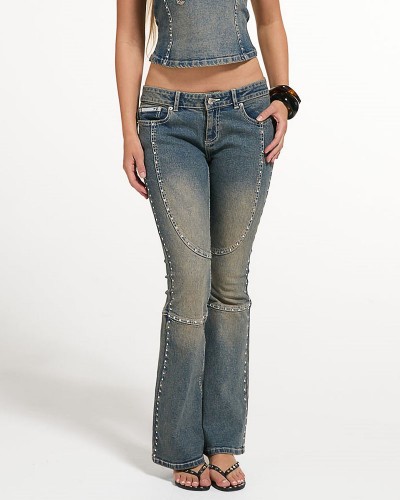 JUICY STUD JUICY MOTO FLARE JEAN - JCDJE226957-1097