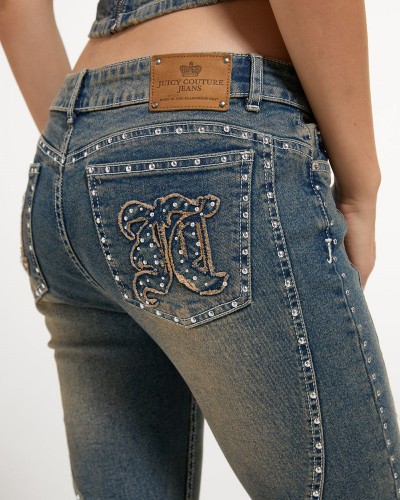 JUICY STUD JUICY MOTO FLARE JEAN - JCDJE226957-1097