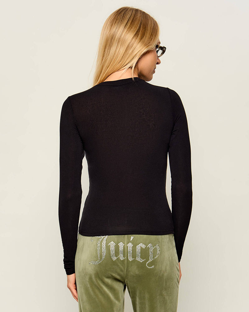 JUICY DIAMANTE DOG CREST 
LONG SLEEVE T-SHIRT - JCWCT226328-101