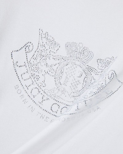 JUICY DIAMANTE DOG CREST 
LONG SLEEVE T-SHIRT - JCWCT226328-117