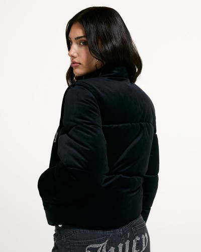 JUICY MARGO DIAMANTE CONVERTIBLE PUFFER GILET - JCOGL226552-101
