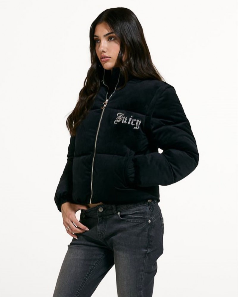 JUICY MARGO DIAMANTE CONVERTIBLE PUFFER GILET - JCOGL226552-101