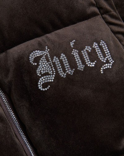 JUICY MARGO DIAMANTE CONVERTIBLE PUFFER GILET - JCOGL226552-193