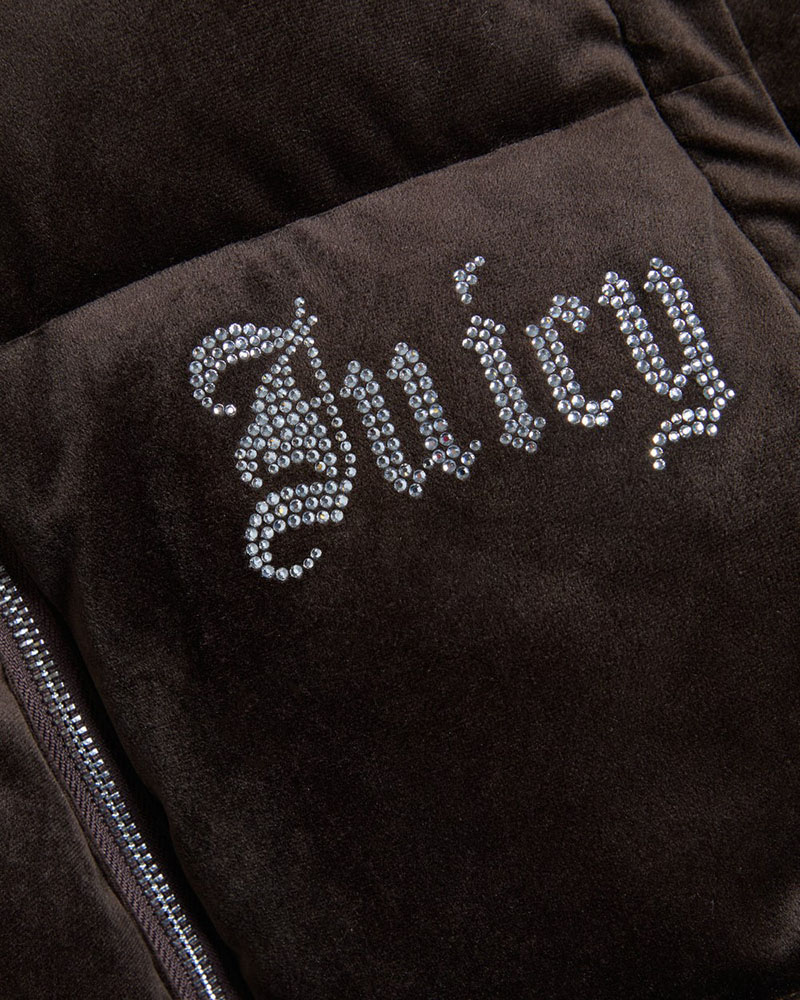 JUICY MARGO DIAMANTE CONVERTIBLE PUFFER GILET - JCOGL226552-193