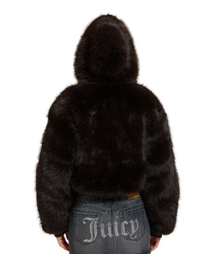 JUICY HADI FUR HOODED JACKET - JCXIJ126509-193