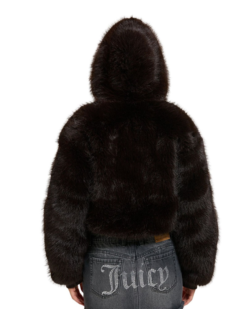 JUICY HADI FUR HOODED JACKET - JCXIJ126509-193 JUICY HADI FUR HOODED JACKET - JCXIJ126509-193