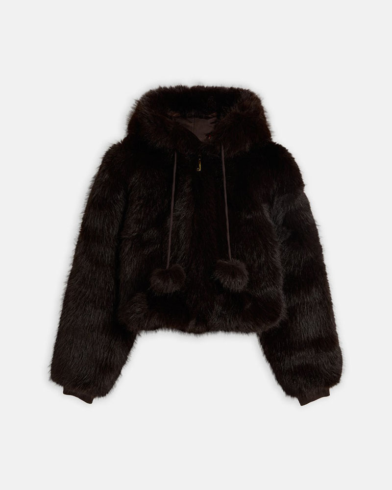 JUICY HADI FUR HOODED JACKET - JCXIJ126509-193 JUICY HADI FUR HOODED JACKET - JCXIJ126509-193