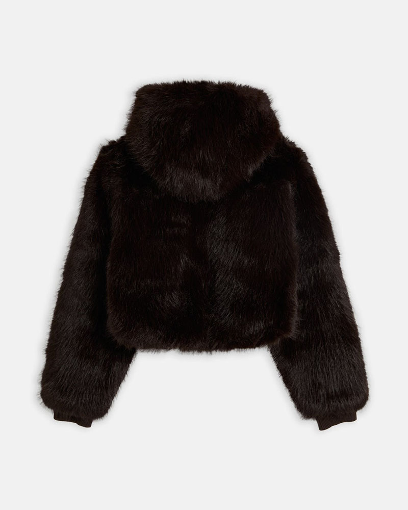 JUICY HADI FUR HOODED JACKET - JCXIJ126509-193 JUICY HADI FUR HOODED JACKET - JCXIJ126509-193
