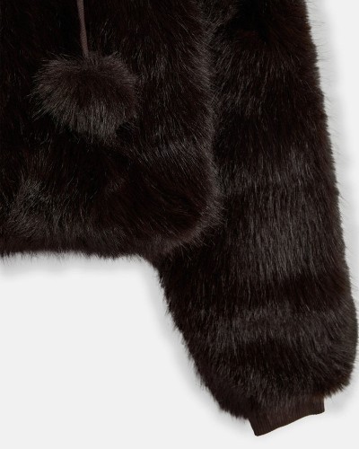 JUICY HADI FUR HOODED JACKET - JCXIJ126509-193 JUICY HADI FUR HOODED JACKET - JCXIJ126509-193