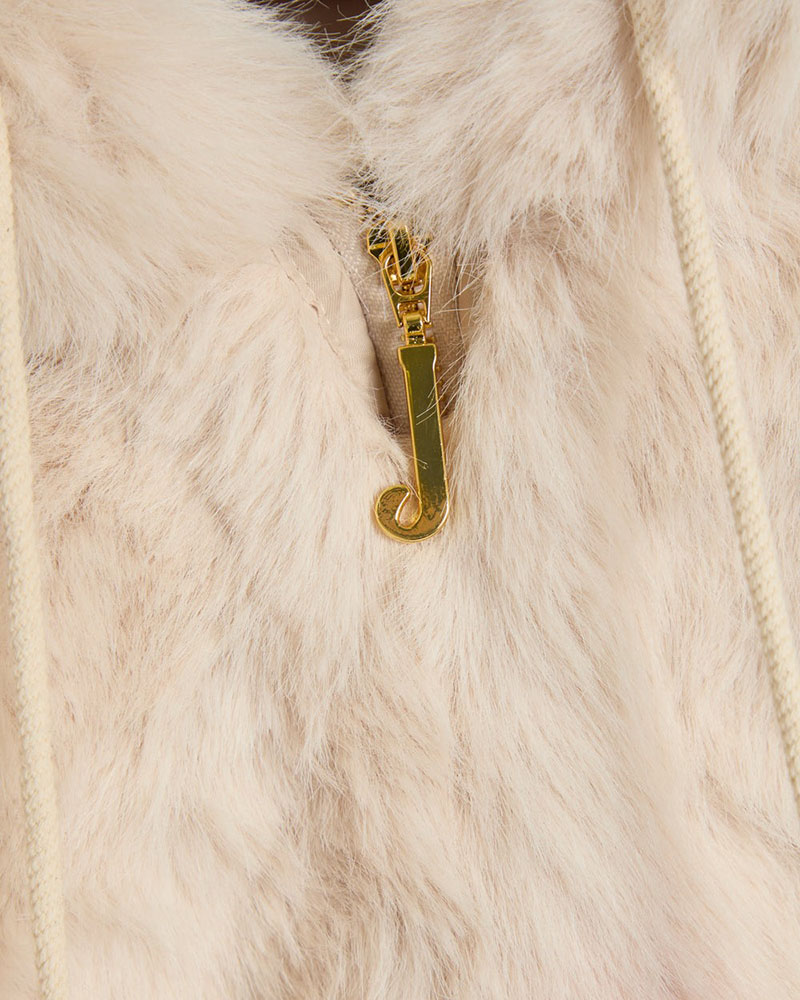 JUICY HADI FUR HOODED JACKET - JCXIJ126509-904