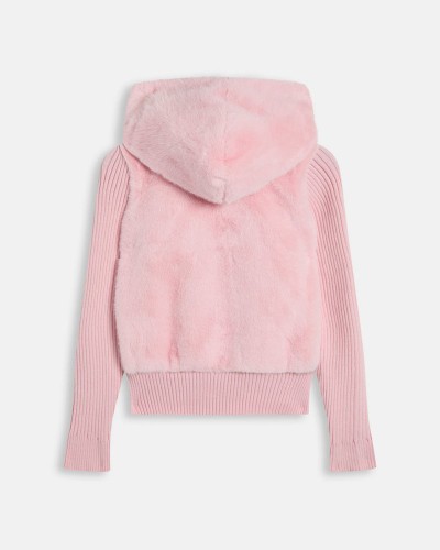 JUICY NAILA CONTRAST FUR JACKET - JCOIJ226551-121 JUICY NAILA CONTRAST FUR JACKET - JCOIJ226551-121