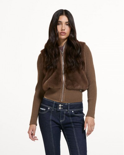 JUICY NAILA CONTRAST FUR JACKET - JCOIJ226551-193