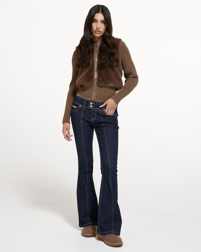 JUICY NAILA CONTRAST FUR JACKET - JCOIJ226551-193