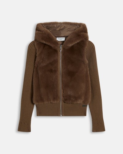JUICY NAILA CONTRAST FUR JACKET - JCOIJ226551-193