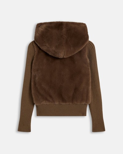 JUICY NAILA CONTRAST FUR JACKET - JCOIJ226551-193