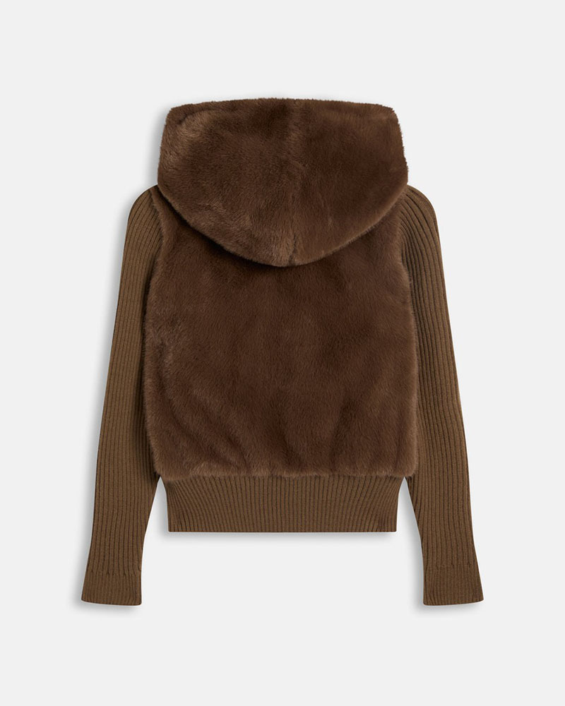 JUICY NAILA CONTRAST FUR JACKET - JCOIJ226551-193