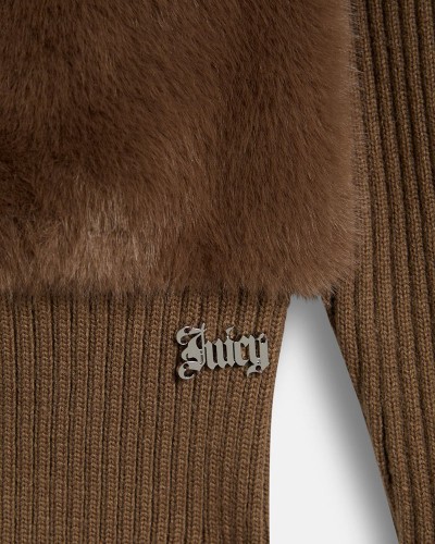 JUICY NAILA CONTRAST FUR JACKET - JCOIJ226551-193