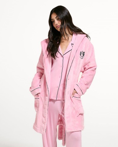 JUICY LOTTLE CREST PLUSH ROBE - JCYRB226857-105