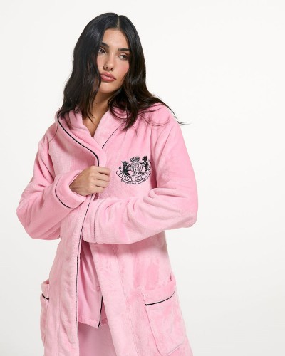 JUICY LOTTLE CREST PLUSH ROBE - JCYRB226857-105