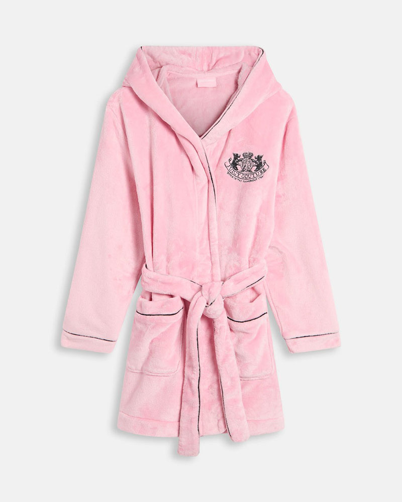 JUICY LOTTLE CREST PLUSH ROBE - JCYRB226857-105