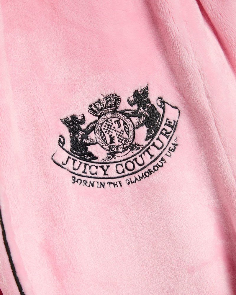 JUICY LOTTLE CREST PLUSH ROBE - JCYRB226857-105