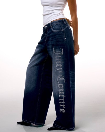 JUICY DIAMANTE WIDE LEG JEAN - JCDJE225952-660 JUICY DIAMANTE WIDE LEG JEAN - JCDJE225952-660