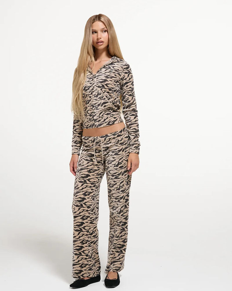 JUICY CAMO ZEBRA WASHED ROBYN HOODIE - JCDIJ126960A-1096