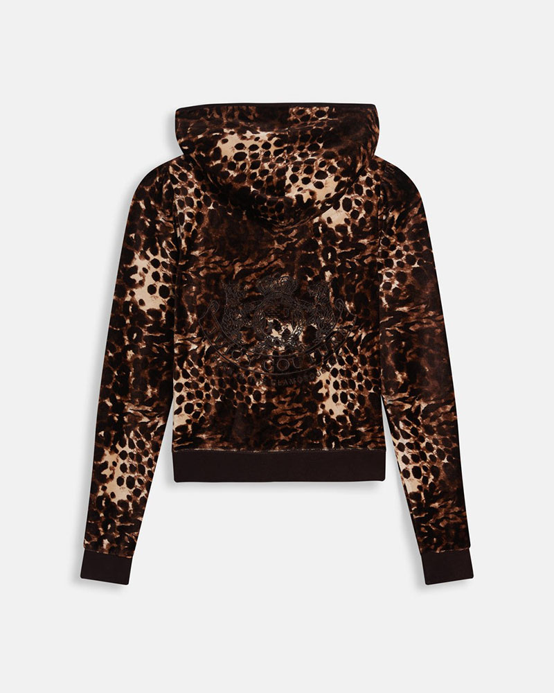 JUICY ABSTRACT ANIMAL
 PUFF SLEEVE ROBYN HOODIE - JCWAS226338-1123
