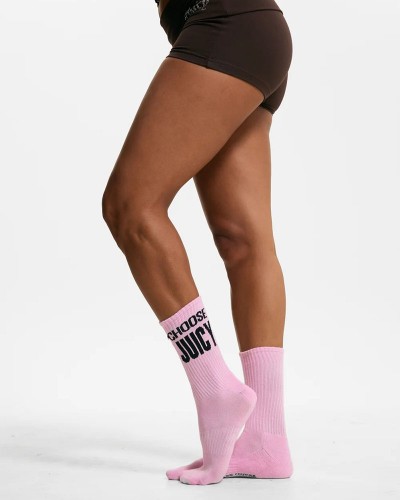 JUICY 3 PACK SLOGAN SOCKS - JCAXS126717-886