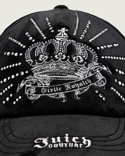 JUICY REGAL REBELLE DIAMANTE VELOUR CAP - JCAWH226718-101 JUICY REGAL REBELLE DIAMANTE VELOUR CAP - JCAWH226718-101