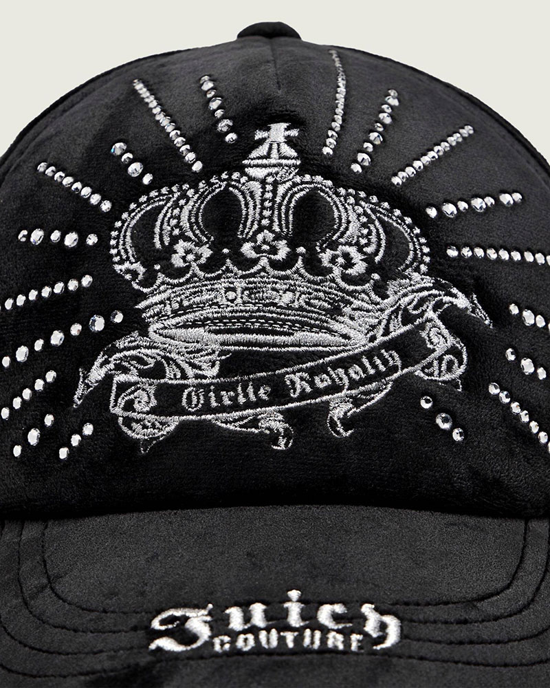JUICY REGAL REBELLE DIAMANTE VELOUR CAP - JCAWH226718-101 JUICY REGAL REBELLE DIAMANTE VELOUR CAP - JCAWH226718-101