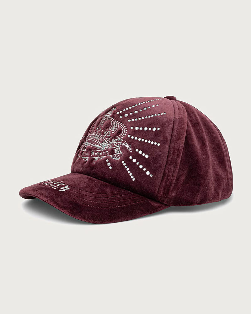 JUICY REGAL REBELLE DIAMANTE VELOUR CAP - JCAWH226718-755 JUICY REGAL REBELLE DIAMANTE VELOUR CAP - JCAWH226718-755