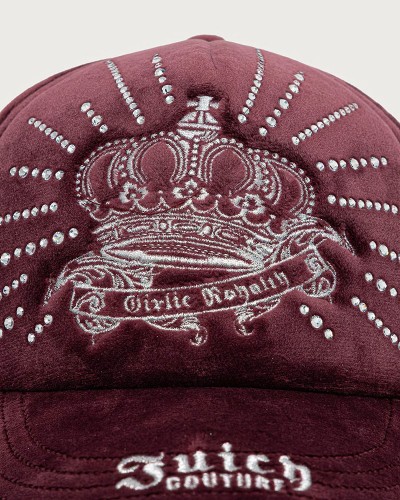 JUICY REGAL REBELLE DIAMANTE VELOUR CAP - JCAWH226718-755 JUICY REGAL REBELLE DIAMANTE VELOUR CAP - JCAWH226718-755