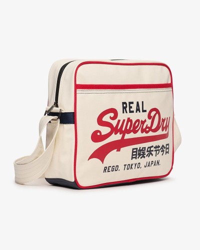 SUPERDRY & CO D2 RETRO ALUMNI MESSENGER BAG ΤΣΑΝΤΑ ΓΥΝΑΙΚΕΙΟ - SD0ACW9110431A000000